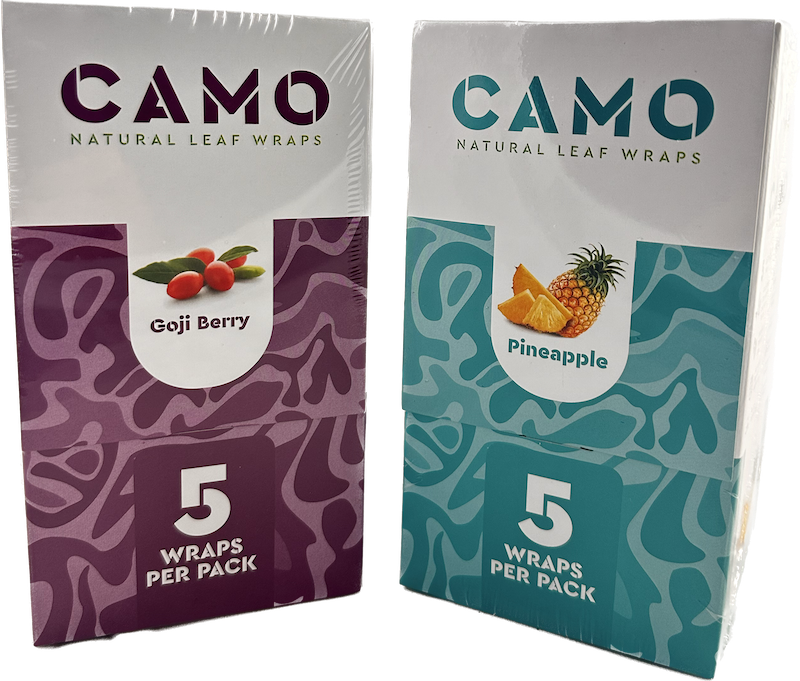 CAMO Natural Tea Leaf Blunt Wrap (doos met 2 smaken)