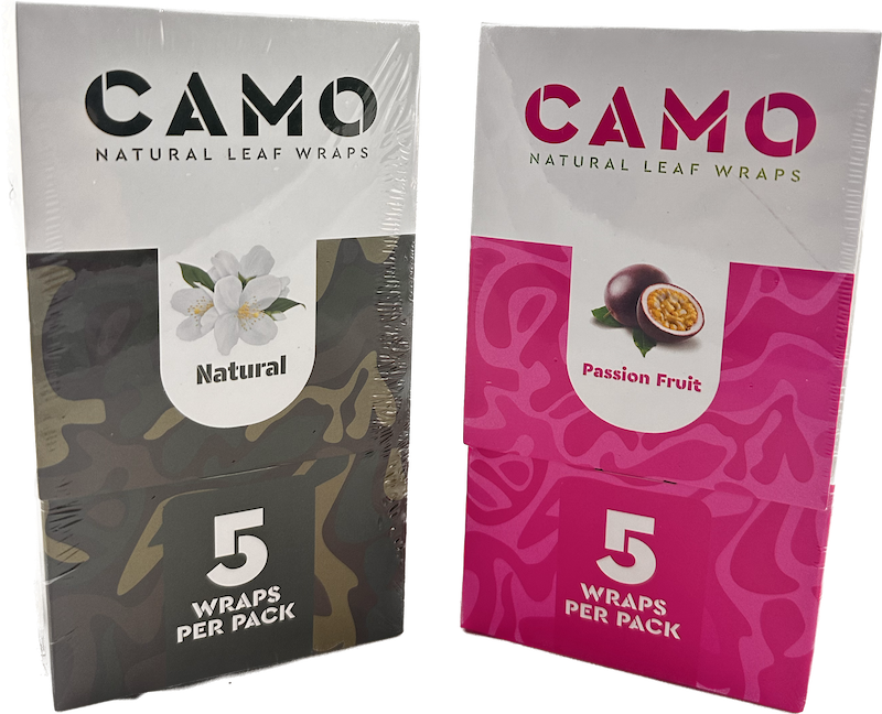 CAMO Natural Tea Leaf Blunt Wrap (doos met 2 smaken)