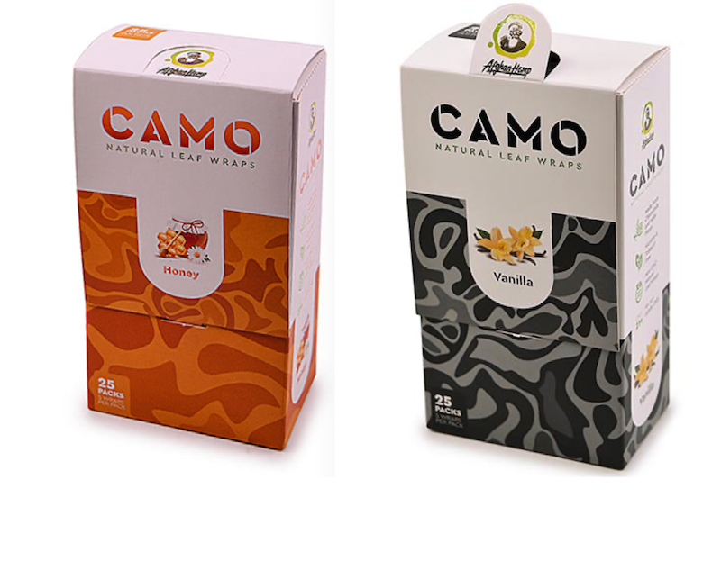 CAMO Natural Tea Leaf Blunt Wrap (doos met 2 smaken)