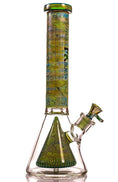 Laad de afbeelding in de Gallery-viewer, MK Glass Electroplated Engraved Pyramid Art Beaker