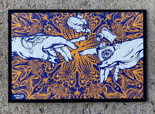 Puff & Pass UV Moodmat - Oranje