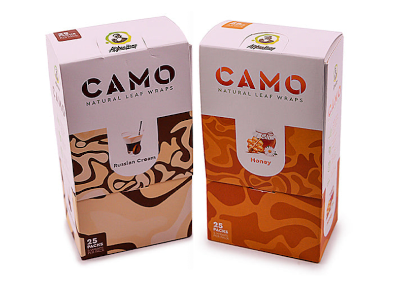 CAMO Natural Tea Leaf Blunt Wrap (doos met 2 smaken)