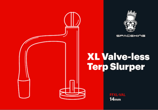 Space King XL Kleploze Terp Slurper (Rood Zwart)
