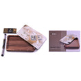 Laad de afbeelding in de Gallery-viewer, Benji - Notenhouten dienblad met magnetische dekselset