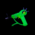 Load image into Gallery viewer, Space Out Ray Gun Torch Lighter - Glow Lime