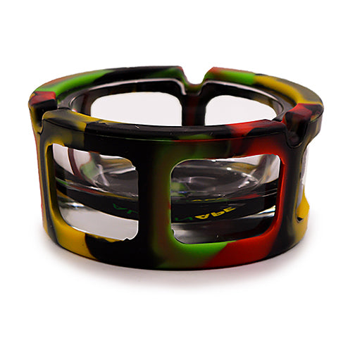 Space King Glass Ashtray w/ Silicone Sleeve (Box of 6)