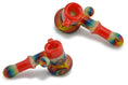Laad de afbeelding in de Gallery-viewer, Dichro Wig Wag Glass US Color Hammer Bubbler