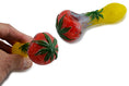Laad de afbeelding in de Gallery-viewer, Rasta blad glazen pijp