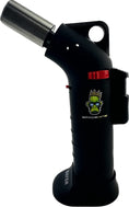 Load image into Gallery viewer, Space King powerful single jet angled flame torch lighter - Smooth Finish - Premium Quality - Adjustable Flame & Lock Function (Black)
