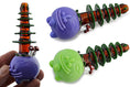 Laad de afbeelding in de Gallery-viewer, Mushroom Pine Tree Glass Pipe