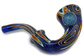 Laad de afbeelding in de Gallery-viewer, Sherlock Wig Wag Color Glass Pipe