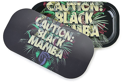 Slim 3D Holographic Metal Rolling Tray w/ Magnetic Lid