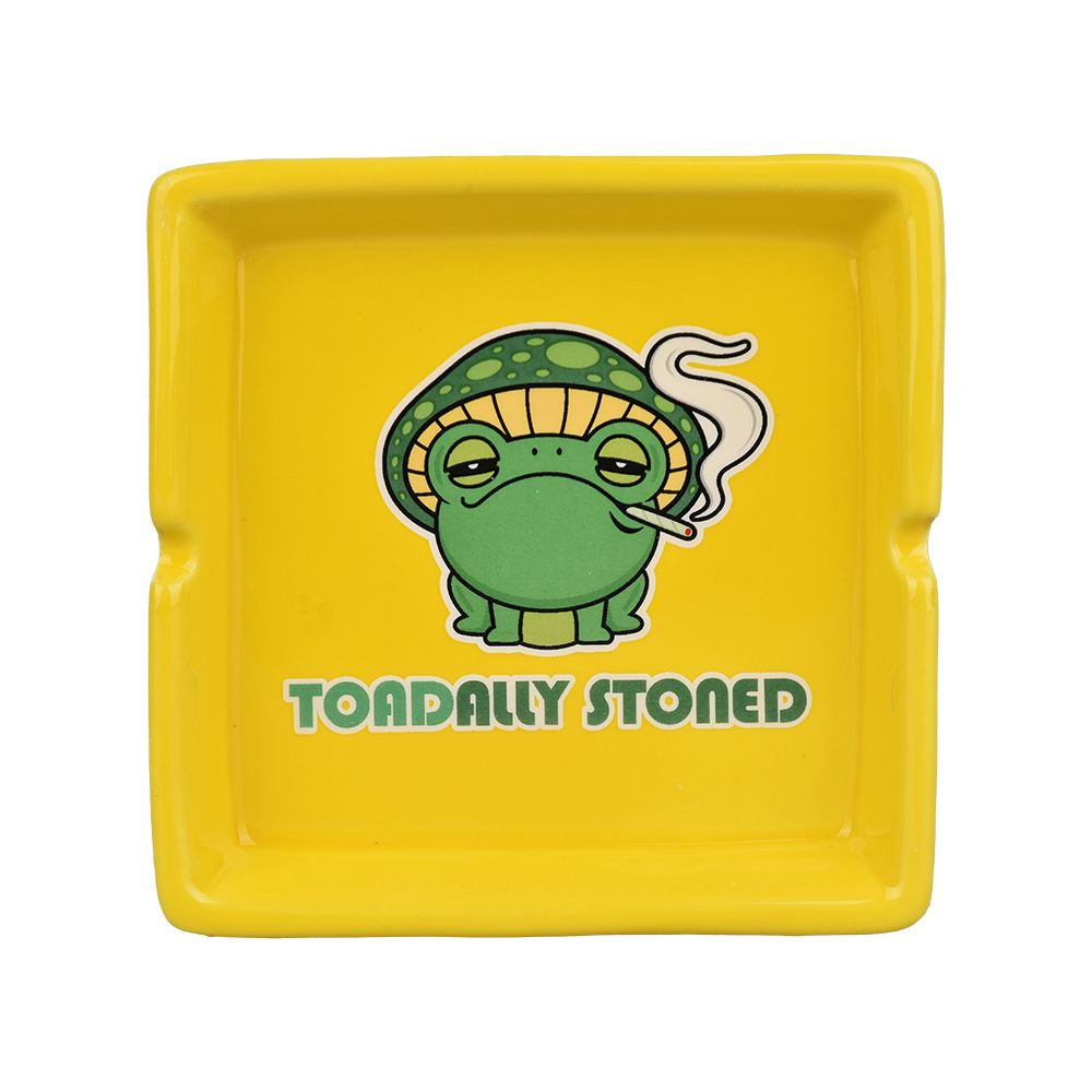 Toadally Stoned Ceramic Ashtray