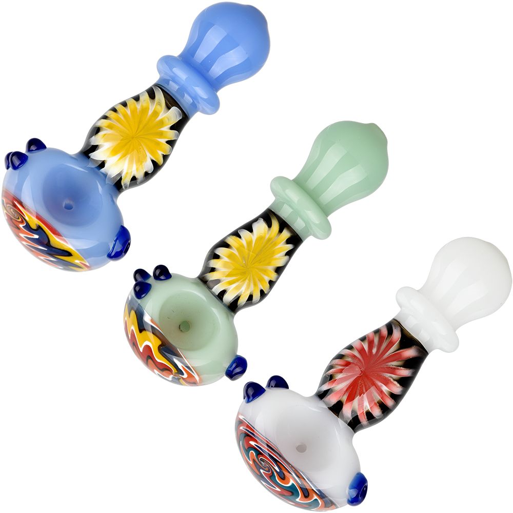 Flowering Perspective Glass Spoon Pipe