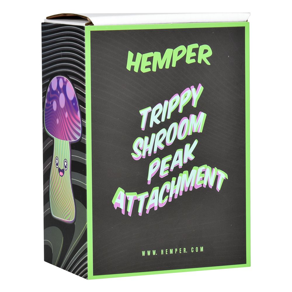 Hemper Trippy Shroom Glass Attachment for Puffco Peak