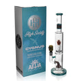 Laad de afbeelding in de Gallery-viewer, High Society | Cygnus Premium Wig Wag Waterpipe (Turquoise)
