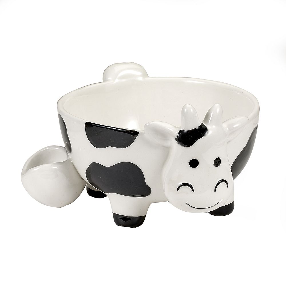 cow bowl and cow mug