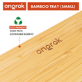 Laad de afbeelding in de Gallery-viewer, Ongrok Sustainable Small Bamboo Wood Tray
