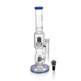 Laad de afbeelding in de Gallery-viewer, High Society | Gemini Premium Wig Wag Waterpipe (Blue)
