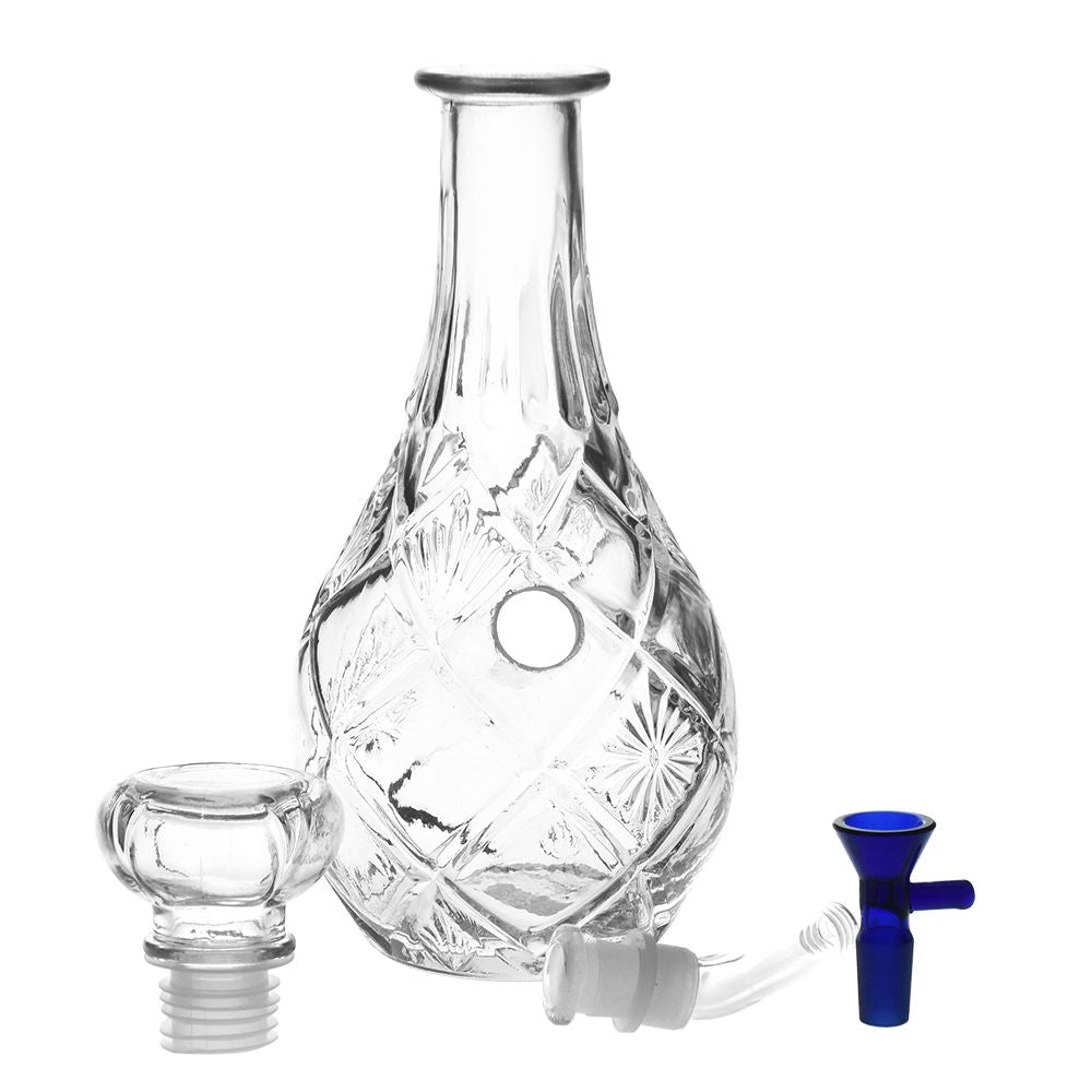 Vintage Decanter Style Glass Water Pipe