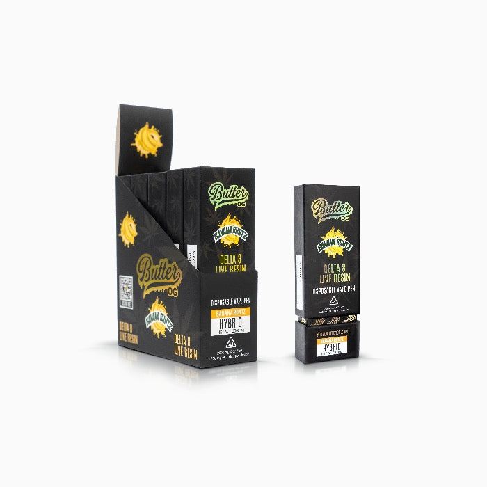 Butter OG Delta 8 Live Resin Disposable Vape 2G - Banana Runtz (Hybrid)