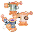 Laad de afbeelding in de Gallery-viewer, Pulsar Looking Glass Side Car Bubbler Pipe - 5" / Colors Vary
