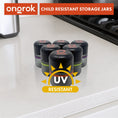 Laad de afbeelding in de Gallery-viewer, Ongrok 80ml Child Resistant Jar | 6 Pack
