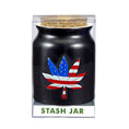 Load image into Gallery viewer, Patriotic embossed leaf stash jar
