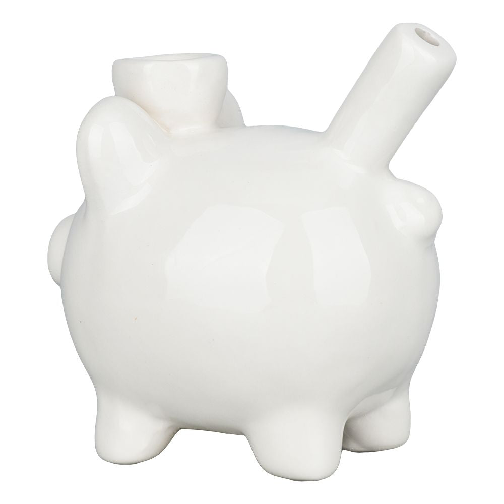 Ceramic Piggy Bank Pipe - 4.75"