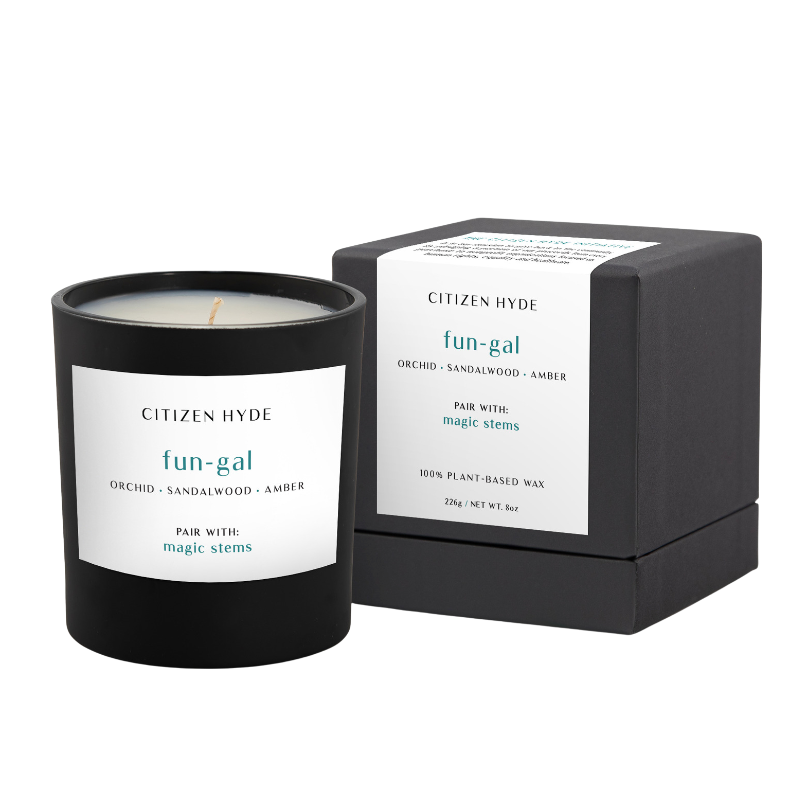 Fun-gal Citizen Hyde Candle, Pair with Magic Stems