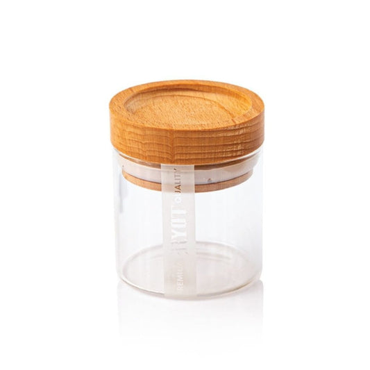 CLEAR GLASS STORAGE JARS