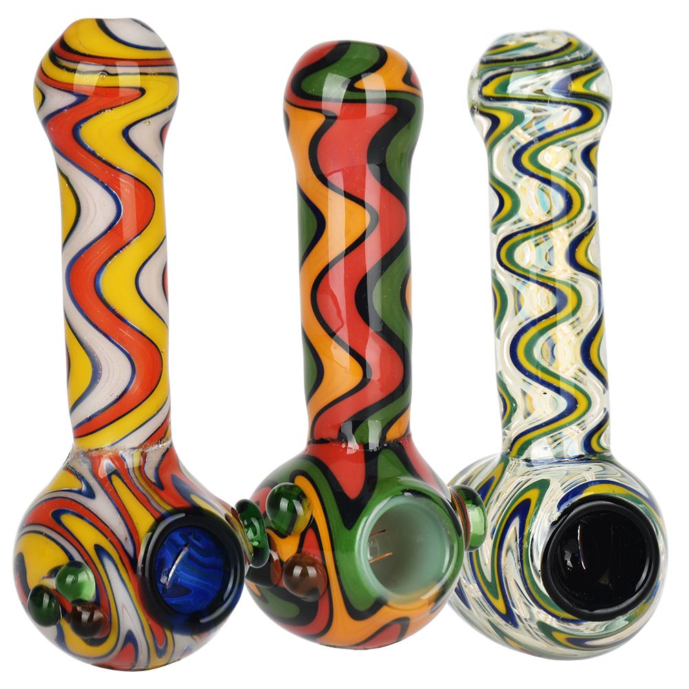 Blurred Vision Wig Wag Glass Spoon Pipe