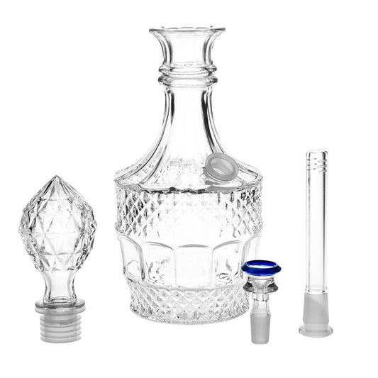 Vintage Decanter Style Glass Water Pipe