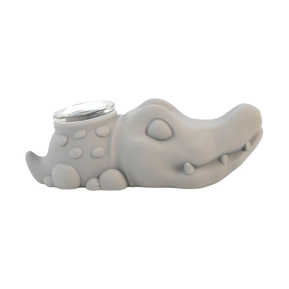 Silicone Crocodile Hand Pipe