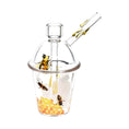 Load image into Gallery viewer, Buzzin' Bee Glass Cup Bubbler
