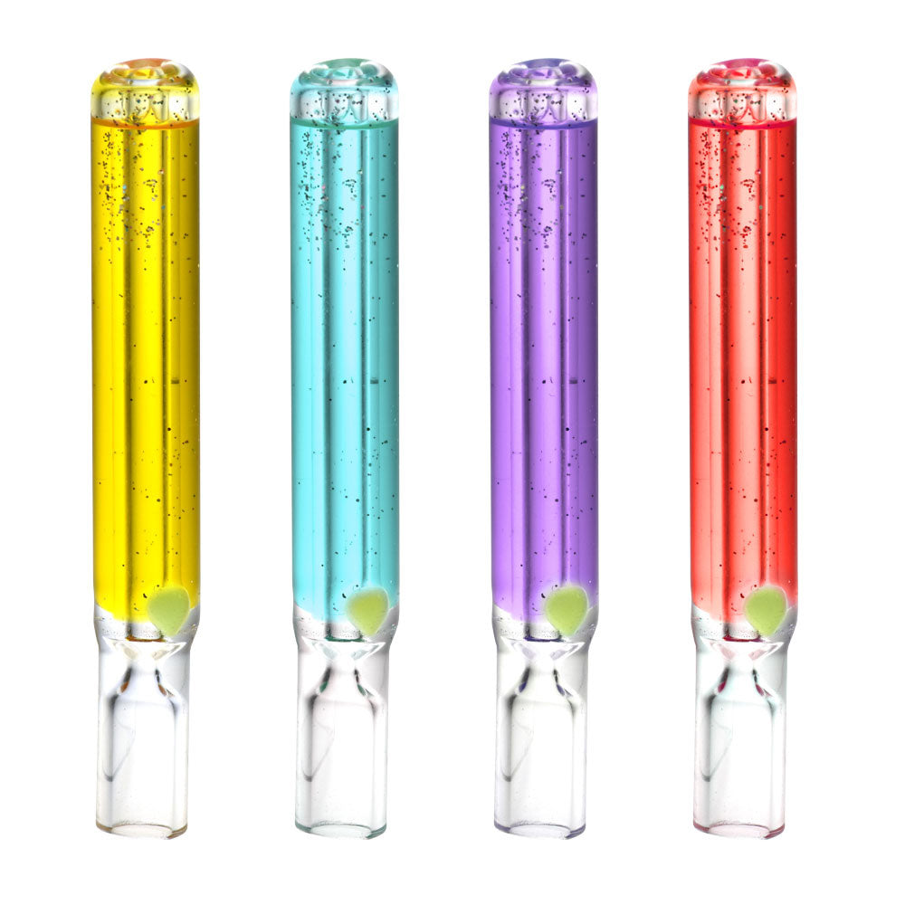 Glass Taster Bat w/ Freezable Glycerin - 4" / Colors Vary