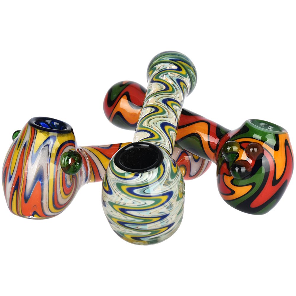 Blurred Vision Wig Wag Glass Spoon Pipe