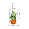 Load image into Gallery viewer, Pulsar Wild Flowers Glass Ash Catcher - 5" / 14mm / 90D
