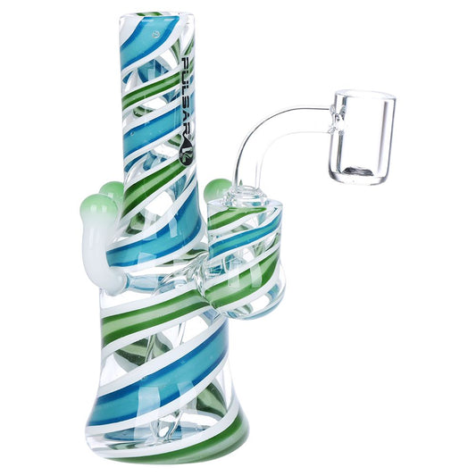 Pulsar Shroom Vision Wig Wag Glass Dab Rig - 5.75"