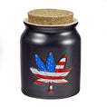 Load image into Gallery viewer, Patriotic embossed leaf stash jar
