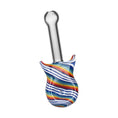 Load image into Gallery viewer, Guitar Candy Stripe Hand Pipe - 4.25" / Colors Vary
