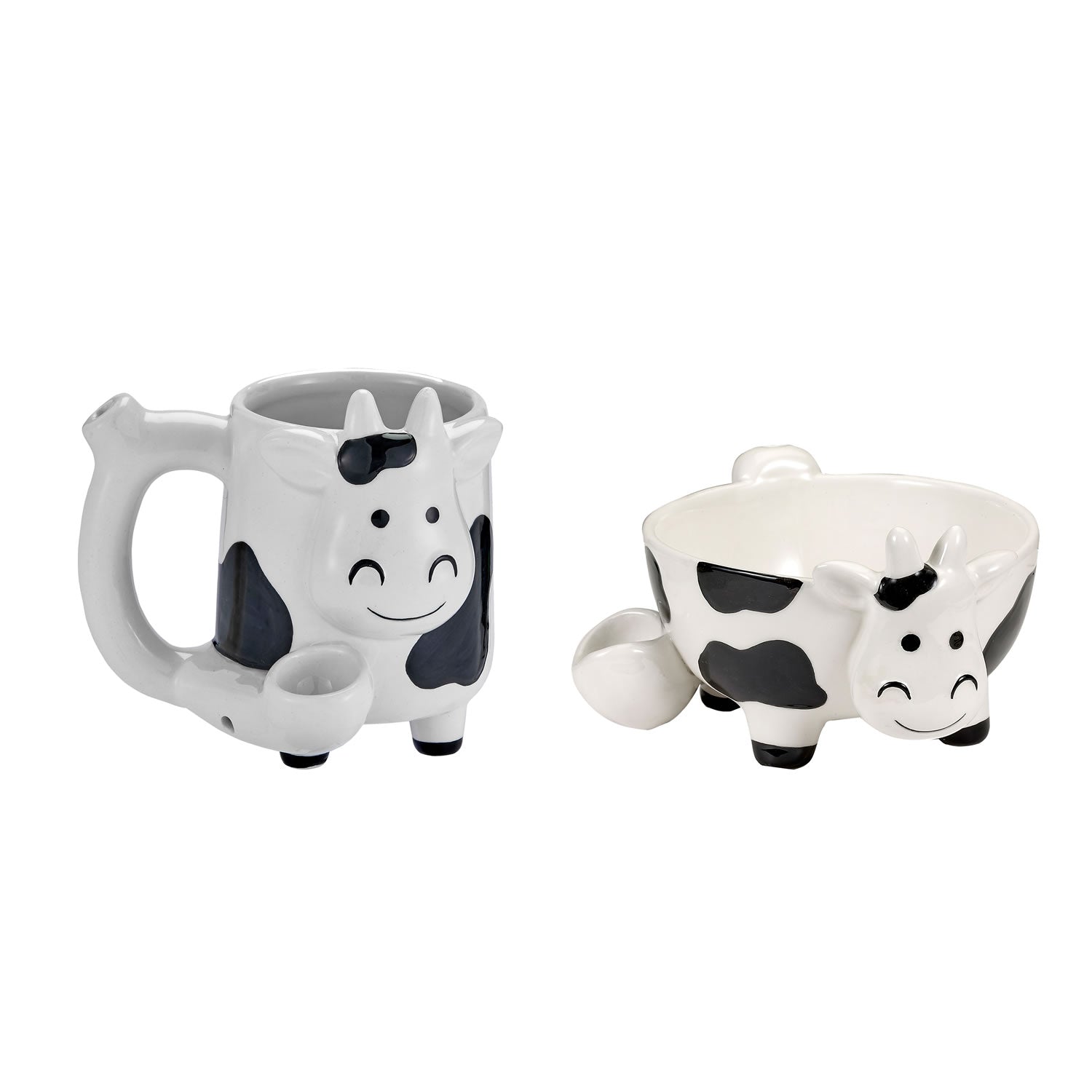 cow bowl and cow mug