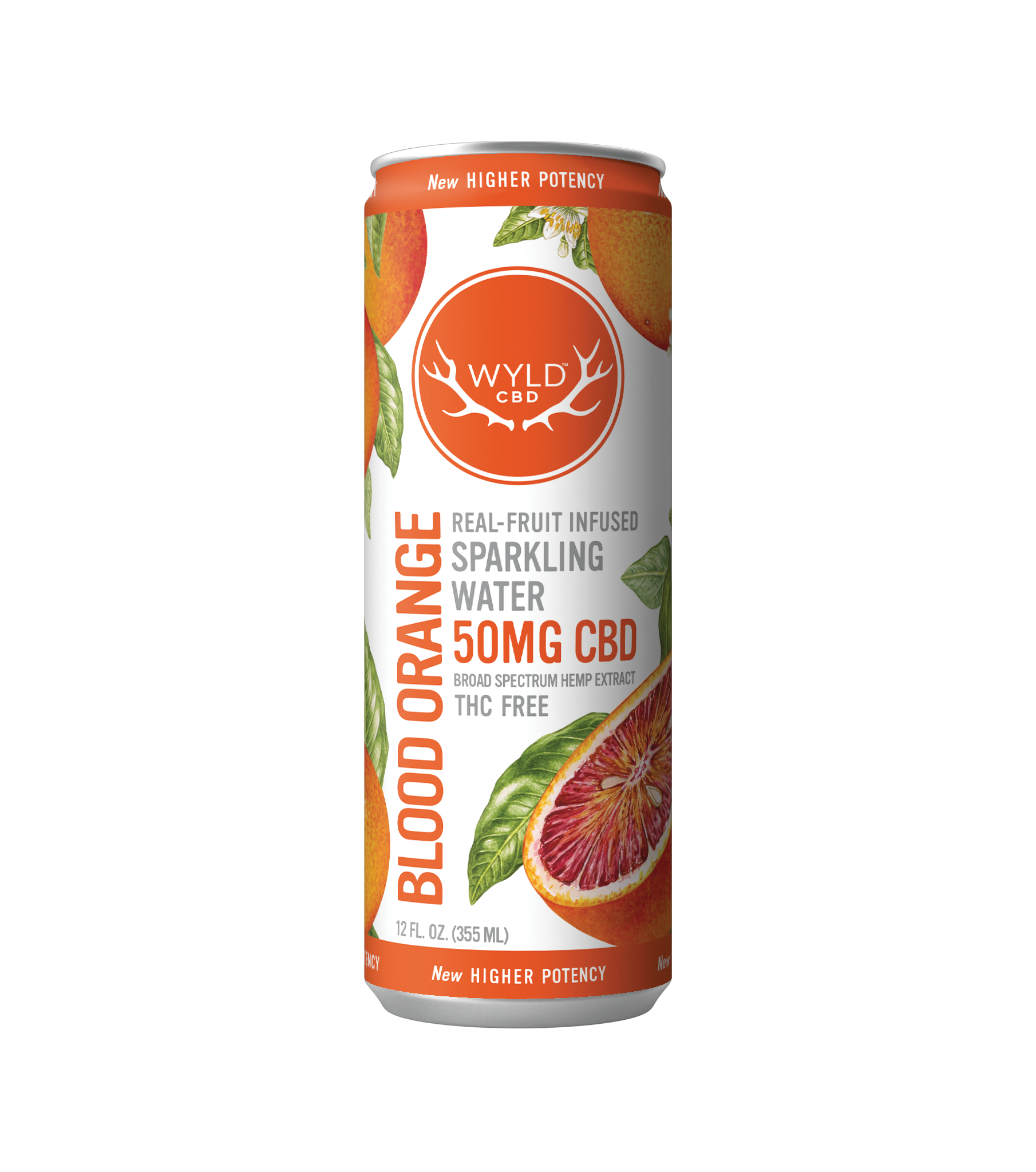 WYLD Real Fruit CBD Infused Sparkling Water