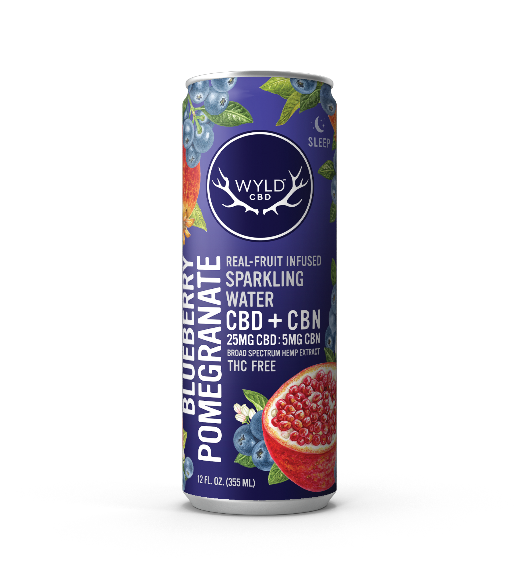 WYLD Real Fruit CBD Infused Sparkling Water