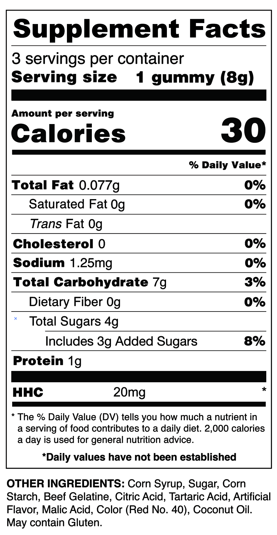 HHC Gummies - 20MG (3pc)