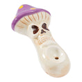 Load image into Gallery viewer, Wacky Bowlz Skull Mushroom Ceramic Pipe - 4"
