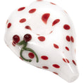 Laad de afbeelding in de Gallery-viewer, White Heart Red Polka Dots Glass Hand Pipe
