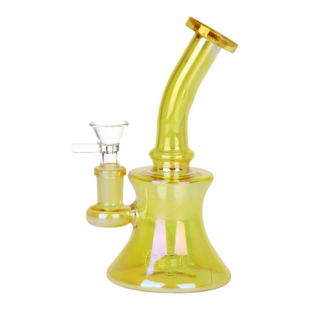 Dogg Lbs Everyday Electroplated Glass Water Pipe - 6.75" / Colors Vary