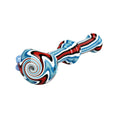 Load image into Gallery viewer, Extended Flow Wig Wag Glass Spoon Pipe - 4.75" / Colors Vary
