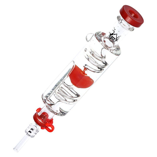 Pulsar Cool Down My Heart Glycerin Glass Dab Straw - 2PC SET